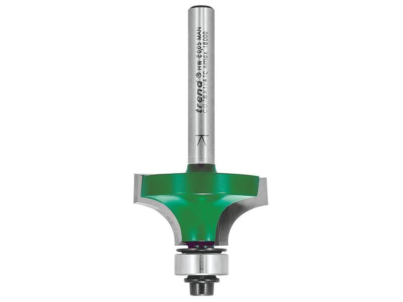 Trend C078 x 1/4 TC Round Over Two Flute Cutter 9.5 x 15.9mm Trend - Dynamic Drive