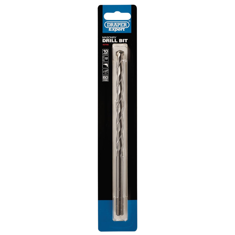 Draper Masonry Drill Bit, 10 x 200mm 40798 Draper - Dynamic Drive