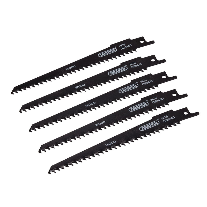 Draper Reciprocating Saw Blades for Wood and Plastic Cutting, 150mm, 6tpi (Pack Draper - Dynamic Drive