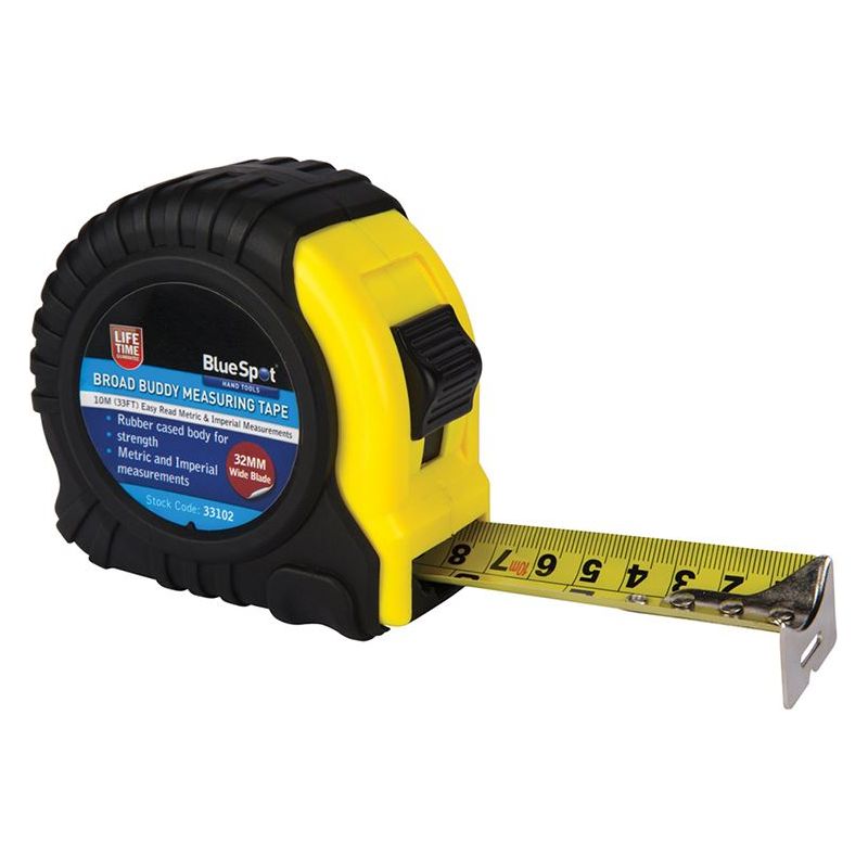 Bluespot Tools Broad Buddy Pocket Tape 10m/33ft (Width 32mm) BlueSpot Tools - Dynamic Drive