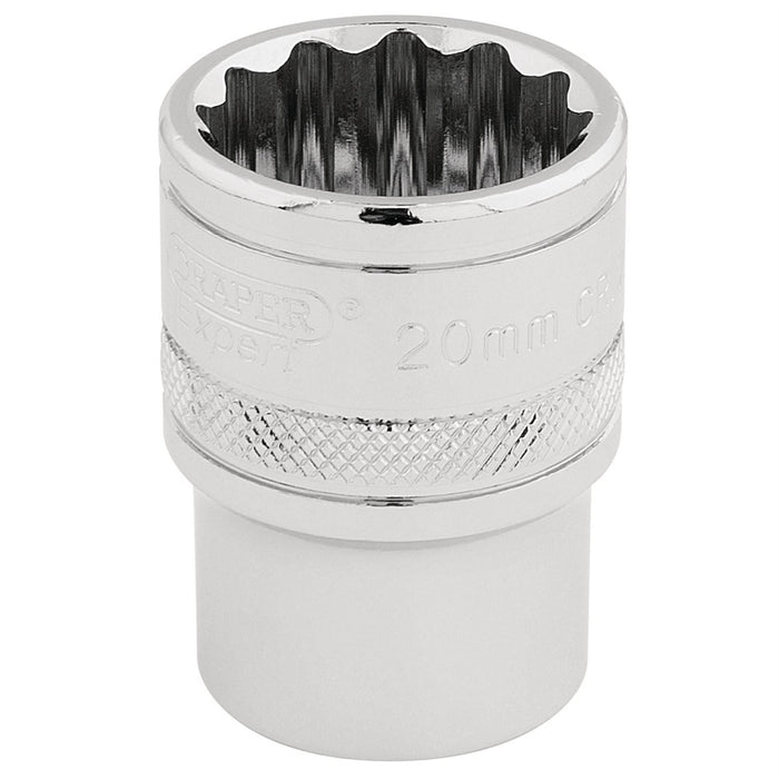 Draper HI-TORQ 12 Point Socket, 1/2" Sq. Dr., 20mm 33289 Draper - Dynamic Drive