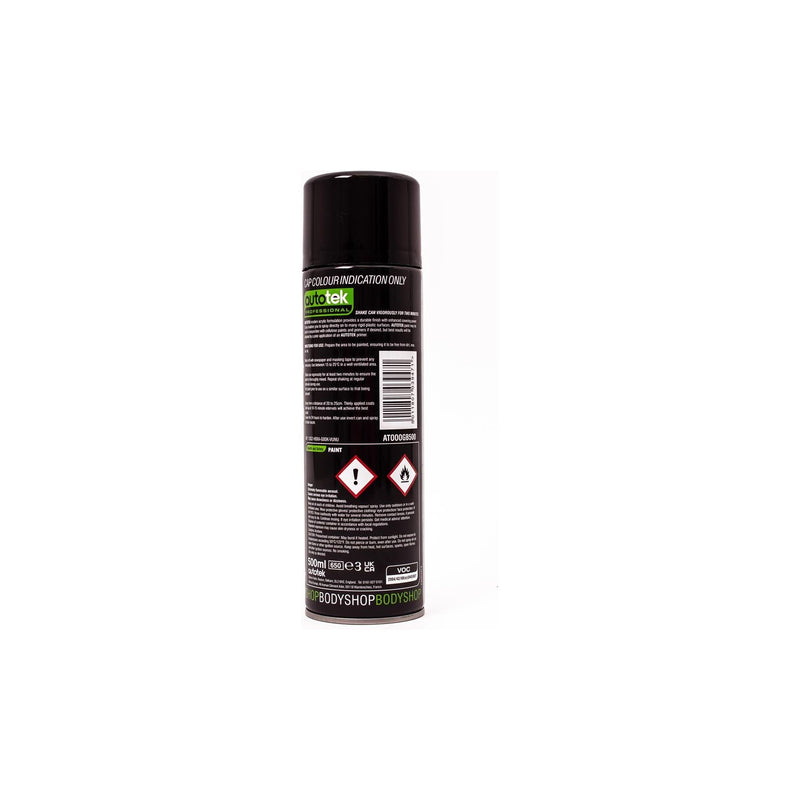 2x Autotek Professional Gloss Black 500ml Spray Paint High Coverage Autotek - Dynamic Drive