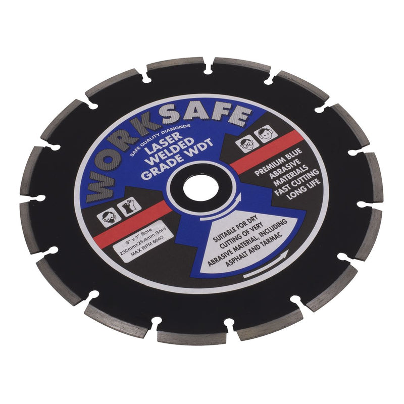 Sealey Asphalt/Tarmac Diamond Blade230 x22mm WDT230 Sealey - Dynamic Drive
