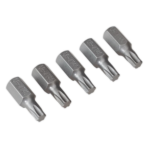 Sealey TRX-Star* T40 Bit Short Pack of 5 TX40S5 Sealey - Dynamic Drive