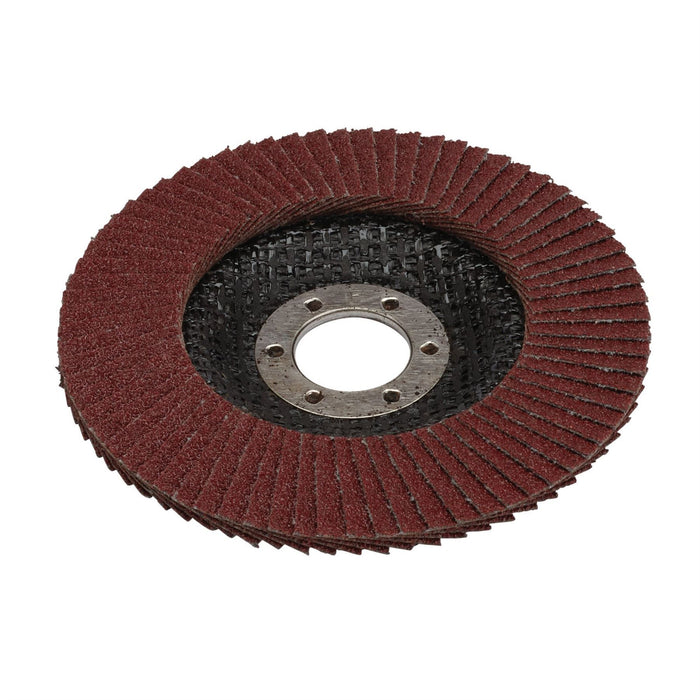 Draper Aluminium Oxide Flap Disc, 115 x 22.23mm, 80 Grit 82870 Draper - Dynamic Drive