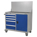 Sealey Industrial Mobile Workstation 5 Drawer & 1 Shelf Locker API1103A Sealey - Dynamic Drive