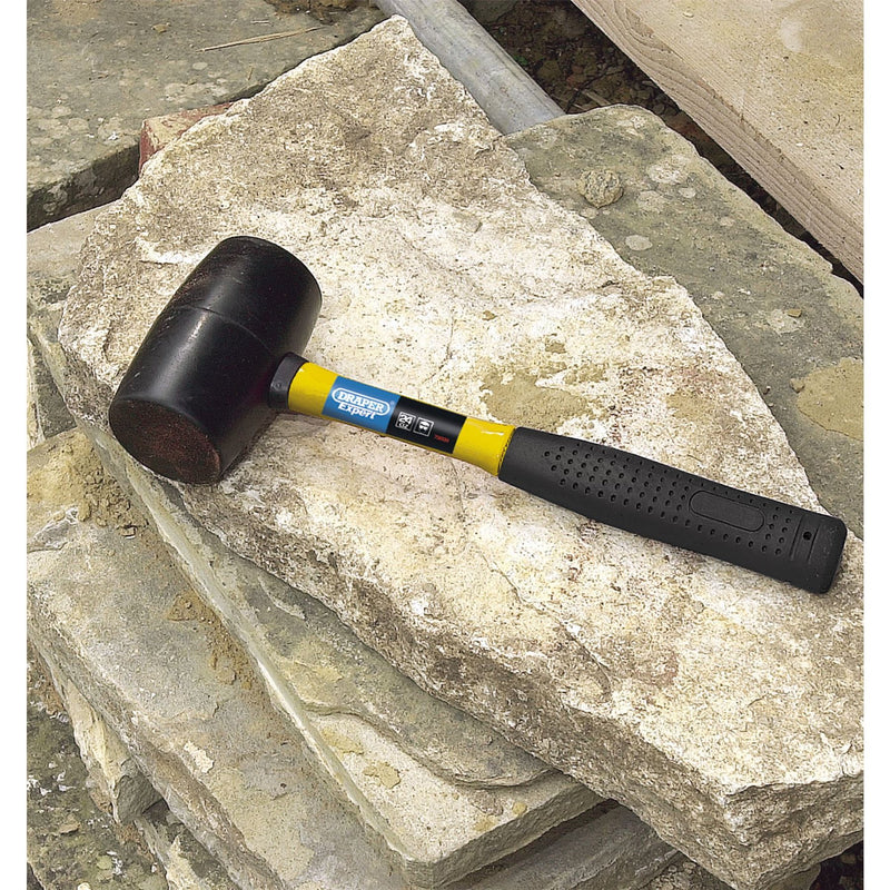 Draper Rubber Mallet with Fibreglass Shaft, 680g/24oz 72020 Draper - Dynamic Drive