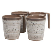 Bo-Camp Mug Halo L Melamine 4 Pieces Beige Bo-Camp - Dynamic Drive