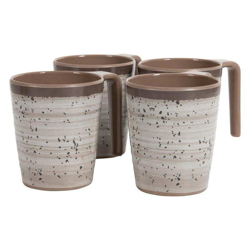 Bo-Camp Mug Halo L Melamine 4 Pieces Beige Bo-Camp - Dynamic Drive