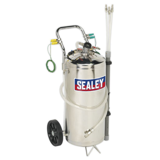 Sealey Air Operated Fuel Drainer 40L Stainless Steel TP200S Sealey - Dynamic Drive
