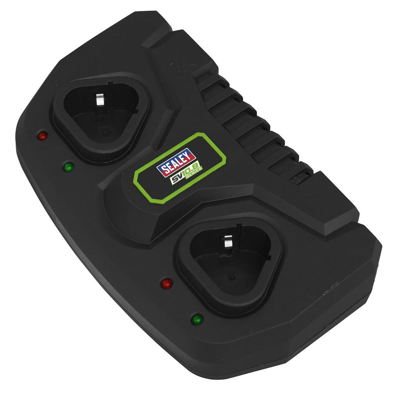 Sealey Fast Charge Dual Battery Charger for 10.8V SV10.8 Series CP108VMC2 Sealey - Dynamic Drive