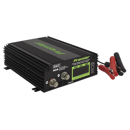 Sealey SPBC40 Battery Support Unit & Charger 40A Sealey  - Dynamic Drive