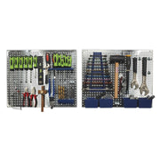 Siegen 34pc Wall Tool Storage Pegboard Set 460 x 560mm Garage Tool Rack Tidy Sealey  - Dynamic Drive