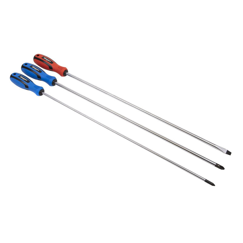 Sealey Screwdriver Set 3pc Extra-Long S0895 Sealey - Dynamic Drive