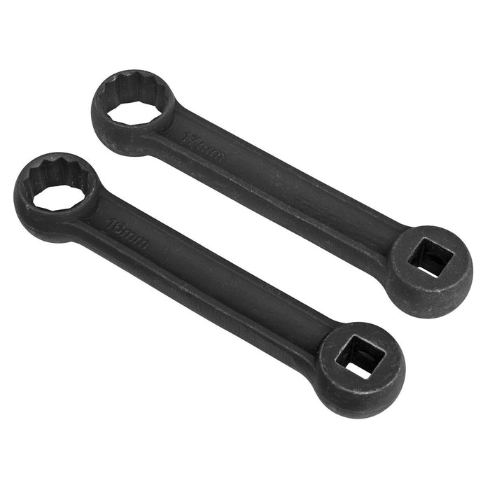 Sealey for Mercedes Benz Engine Mount Spanner 16 & 17mm 2pc VS3005 Sealey  - Dynamic Drive