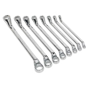 Sealey Deep Offset Ring Spanner Set 8pc Metric S0405 Sealey - Dynamic Drive