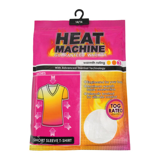 Thermal White short Sleave Ladies shirt mixed sizes 2361 UK Camping And Leisure - Dynamic Drive