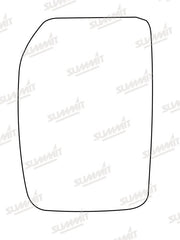 Summit Stick-On Commercial Mirror Glass fits Ford Transit Mk6 LHS Summit - Dynamic Drive