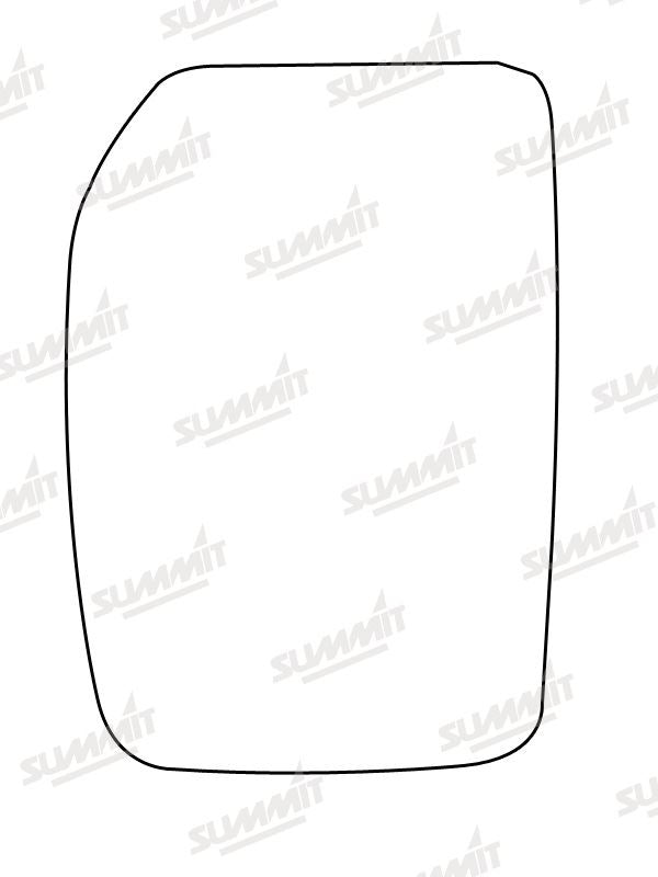 Summit Stick-On Commercial Mirror Glass fits Ford Transit Mk6 LHS Summit - Dynamic Drive