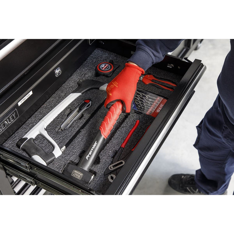 Sealey Easy Peel Shadow Foam Black/Black 1200 x 550 x 30mm SF30BK Sealey - Dynamic Drive