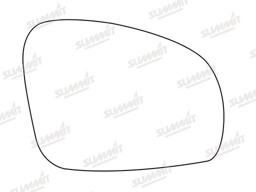 Summit Heated Base Plate With Standard Mirror Glass fits Skoda Fabia RHS Summit - Dynamic Drive