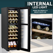 Baridi 18 Bottle Dual Zone Wine Fridge & Cooler DH89 Baridi - Dynamic Drive