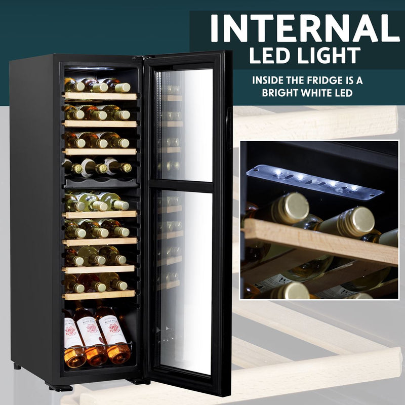 Baridi 18 Bottle Dual Zone Wine Fridge & Cooler DH89 Baridi - Dynamic Drive