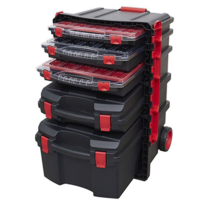 Sealey Professional Trail Box with 5 Tool Storage Cases AP860 Sealey  - Dynamic Drive