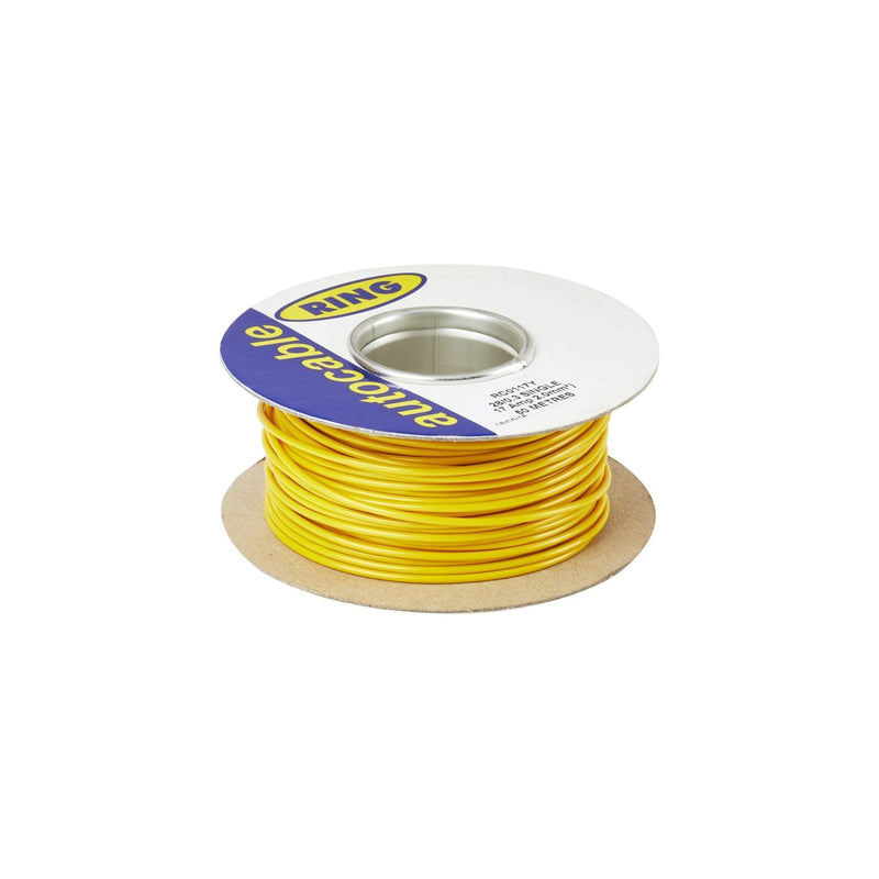 Ring Automotive RC0117Y Cables, 28/0.30 mm, 50 m, Yellow Ring Automotive - Dynamic Drive