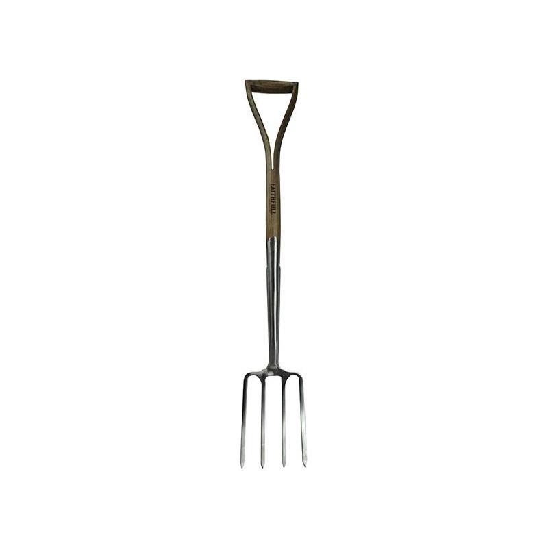 Faithfull Prestige Stainless Steel Digging Fork Ash Handle Faithfull - Dynamic Drive