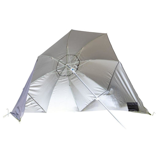 Bo-Camp Beach Parasol with Sidewalls Grey Bo-Camp - Dynamic Drive