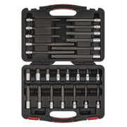 Sealey Spline Socket Bit Set 26pc 3/8"Sq Drive Platinum Series AK89002 Sealey - Dynamic Drive