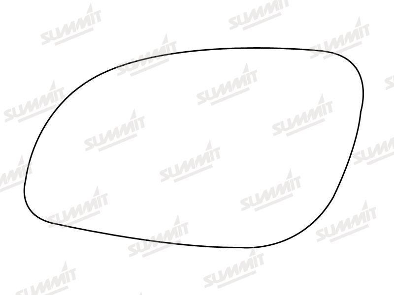 Summit Stick-On Standard Mirror Glass fits Vauxhall Vectra 03 on LHS Summit - Dynamic Drive