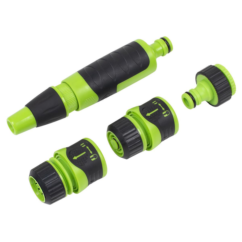 Sealey Deluxe Hose Nozzle & Connector Set 4pc JS9611 Sealey - Dynamic Drive