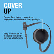 Ring Automotive REVA101 type 1 EV cable dust cap vehicle end Ring Automotive - Dynamic Drive