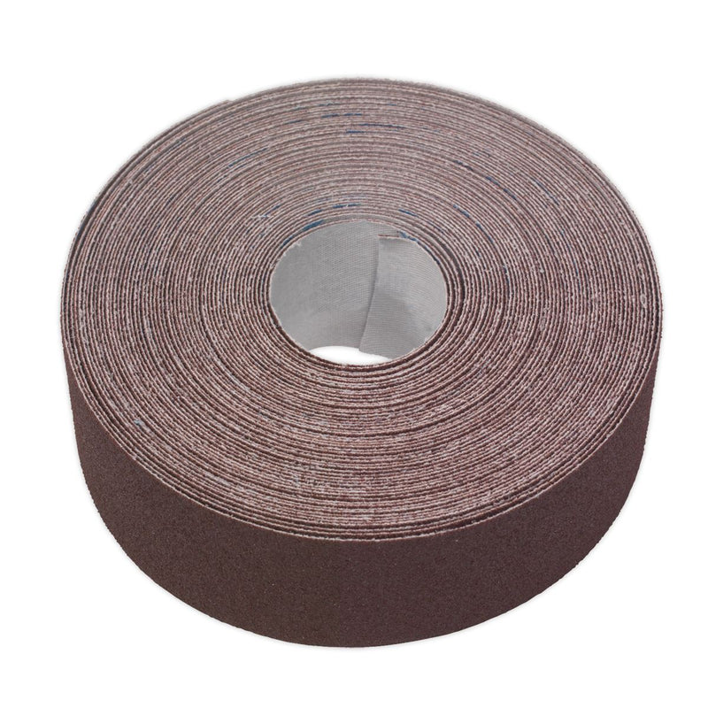Sealey Emery Roll Brown 50mm x 50m 120Grit ERB5050120 Sealey - Dynamic Drive