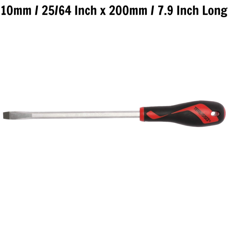 Teng Tools Flat Screwdriver 1.6 x 10.0 x 200mm XL Hex Shaft Teng Tools - Dynamic Drive