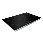 Baridi Integrated Ceramic Hob with 5 Cooking Zones 77cm - Black Glass Baridi - Dynamic Drive