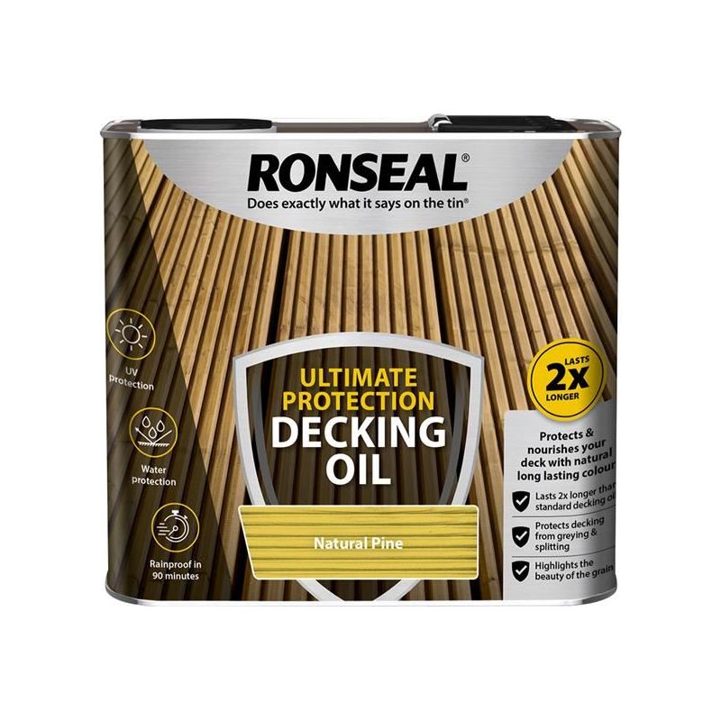 Ronseal Ultimate Protection Decking Oil Natural Pine 2.5 litre Ronseal - Dynamic Drive