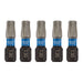 Draper Expert TX-STAR Impact Screwdriver Bits, T30 x 25mm, 1/4" Hex (Pack of 5) Draper - Dynamic Drive