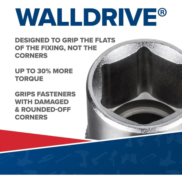 Sealey WallDrive Socket 5mm 1/4"Sq Drive Fully Polished SP1405 Sealey - Dynamic Drive
