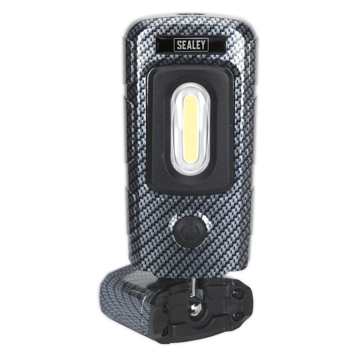 Sealey Rechargeable LED Inspection Lamp 360 COB Work Light Super Bright Carbon Sealey  - Dynamic Drive