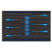 1X 6 Piece Draper Long Reach Hook & Pick Set In EVA Drawer Insert Tray Draper  - Dynamic Drive