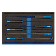 Draper Long Reach Hook and Pick Set in 1/4 Drawer EVA Insert Tray (6 Piece) Draper - Dynamic Drive
