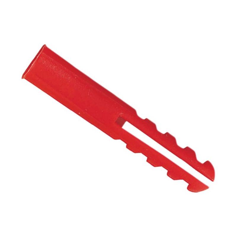 Rawlplug Red Plastic Plugs Screw Size No.6-12 (10 x Card 100) Rawlplug - Dynamic Drive