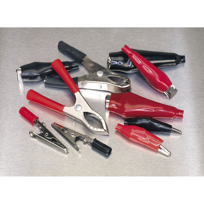 Sealey Crocodile Clip Assortment 60pc - Black & Red AB023CA Sealey - Dynamic Drive