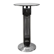 Dellonda Bistro Table with 1600W Heater - Black Stainless Steel Dellonda  - Dynamic Drive