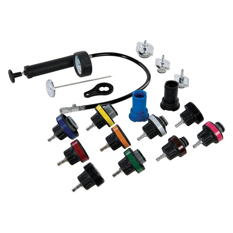 Silverline Radiator Pressure Test Kit 18pce 18pce Silverline - Dynamic Drive