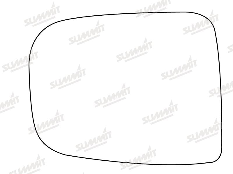 Summit Stick-On Standard Mirror Glass fits Toyota Previa 94 to 03 LHS Summit - Dynamic Drive