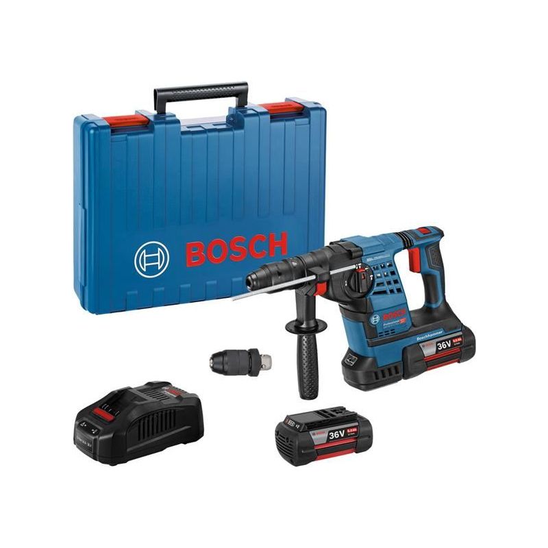 Bosch GBH 36 VF-LI Plus Professional SDS-Plus Rotary Hammer 36V 2 x 6.0Ah Li-ion Bosch - Dynamic Drive